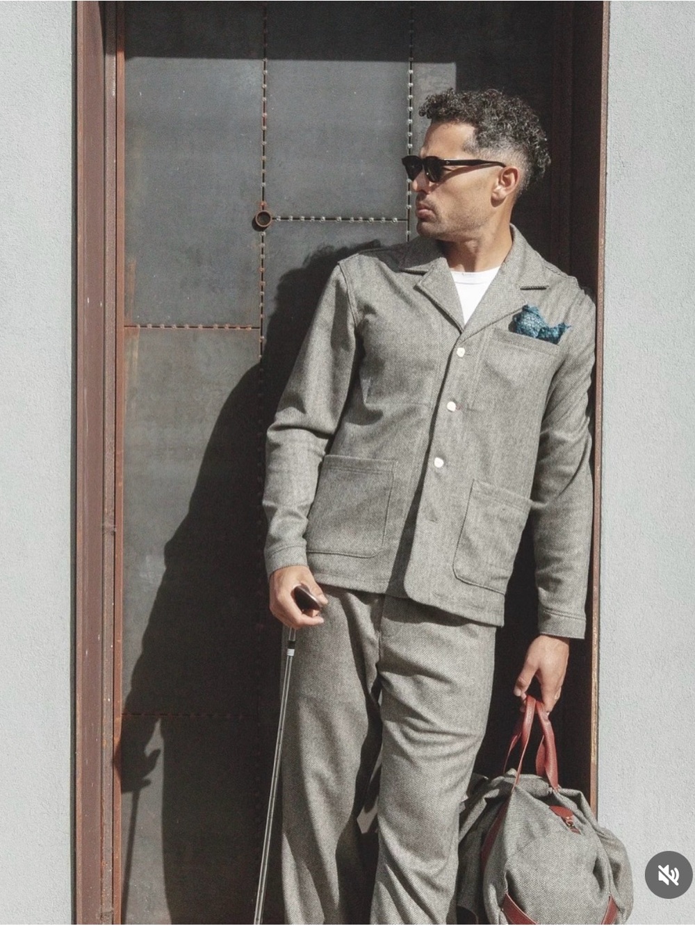 Mr. Lynch Men’s Herringbone Coat by Imperfects